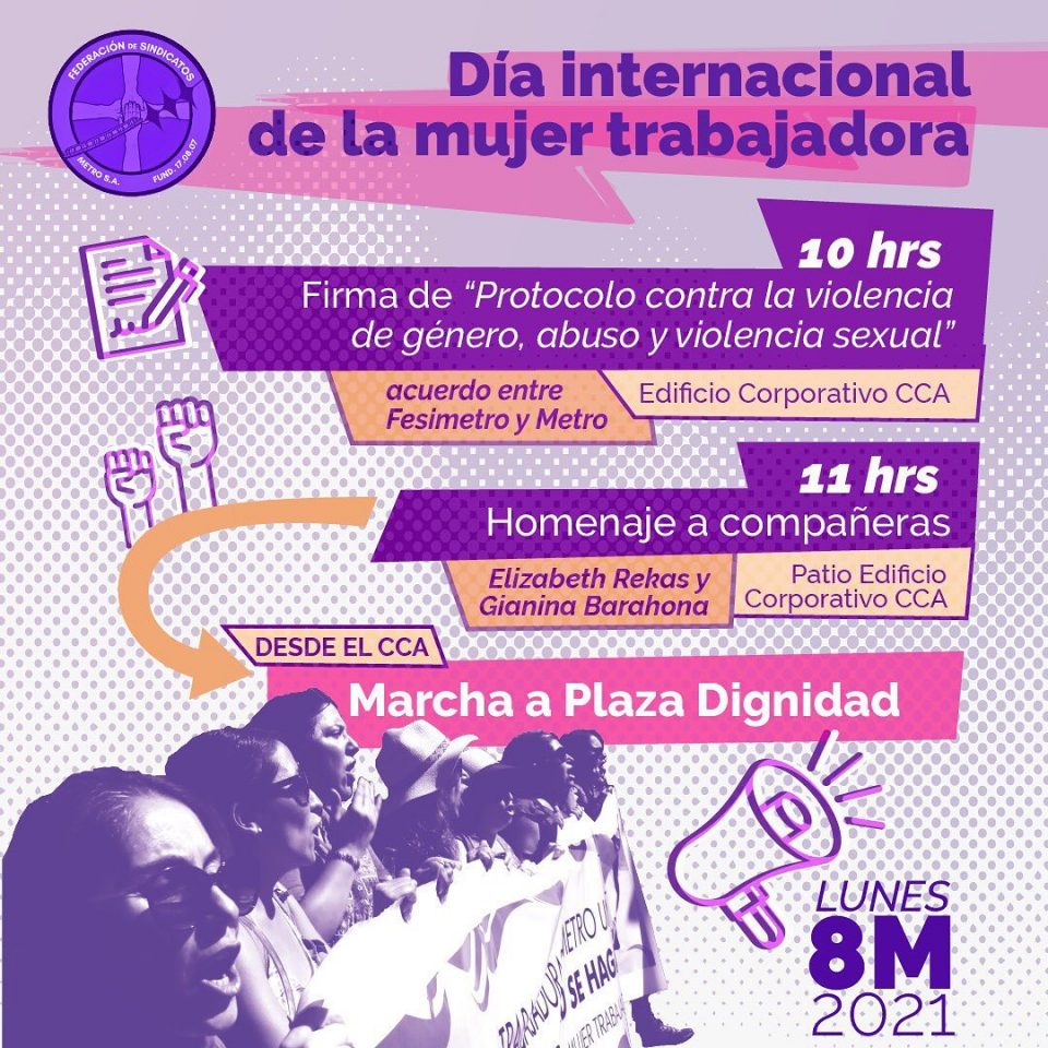 Actividades 8M: Día internacional de la mujer trabajadora – S2Metro